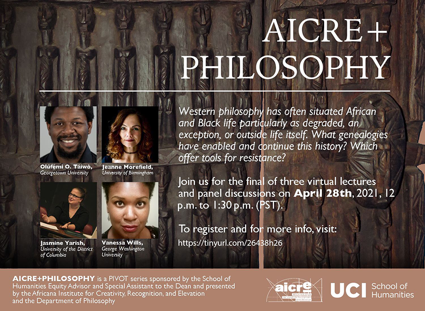 Flyer for AICRE + Philosophy